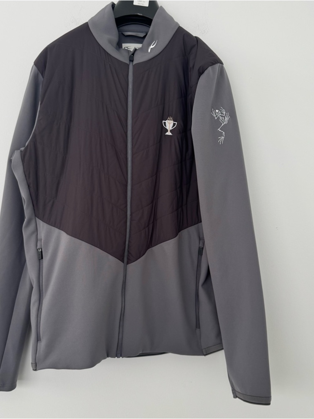 KJUS Release Jacket Grey Insulated Concession Golf Club Trident Cup Mens L EU 52